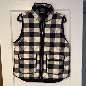 J. Crew Buffalo Plaid Puffer Vest